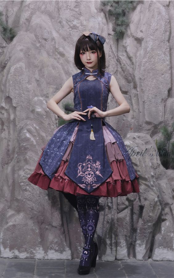 Chinese fashion brand: Lolita Dress based on Hanbok is written as kind of  Qilolita, which means Chinese style Lolita. : r/China